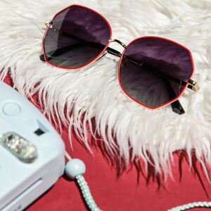 Red gray retro sunglasses (348)